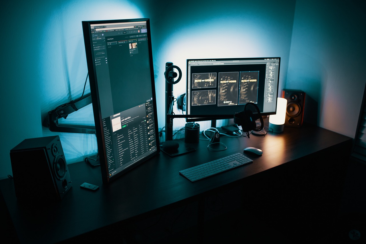 Desktop, computer, work space — Data Cleaning Automation with AI